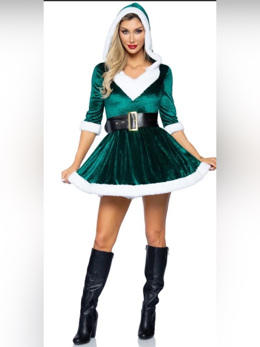 Leg Avenue’s Mrs Claus Green Women’s Costume - Brand New